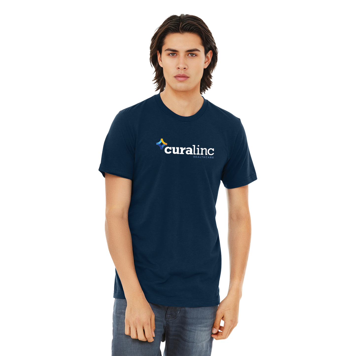 Bella Canvas Triblend Tee (Unisex) - Solid Navy Triblend
