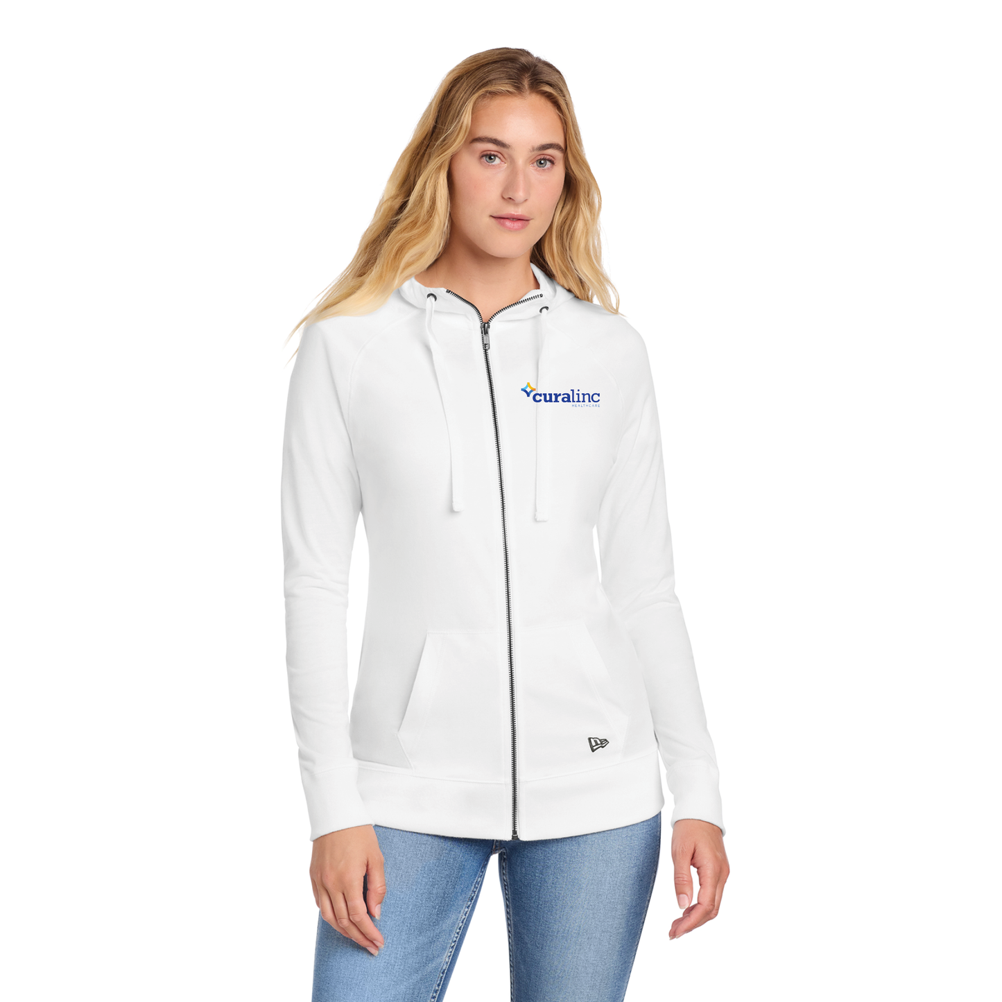 New Era® Women's Sueded Cotton Blend Full-Zip Hoodie