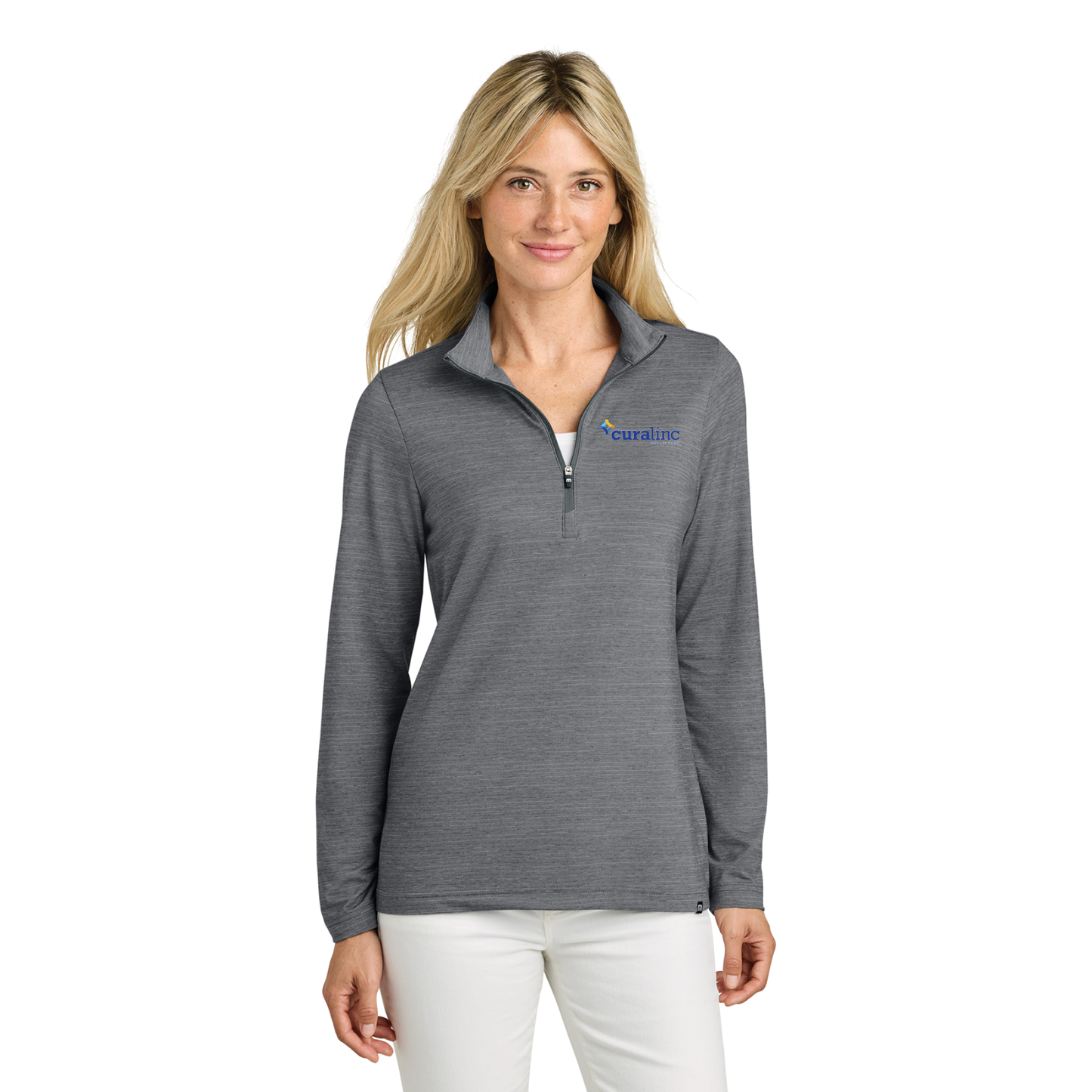 TravisMathew Women's Crestview 1/4-Zip - Grey Heather