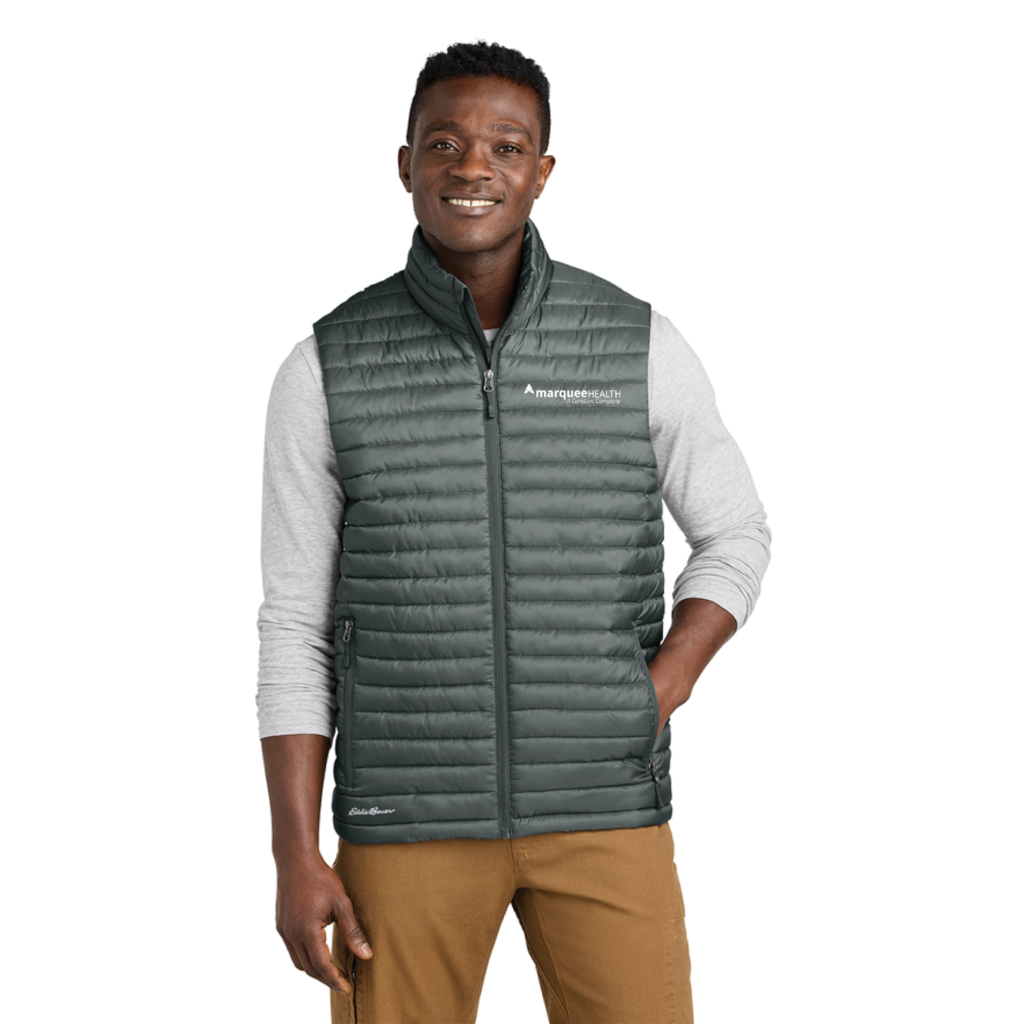 Eddie Bauer® Packable Quilted Vest - Metal Grey