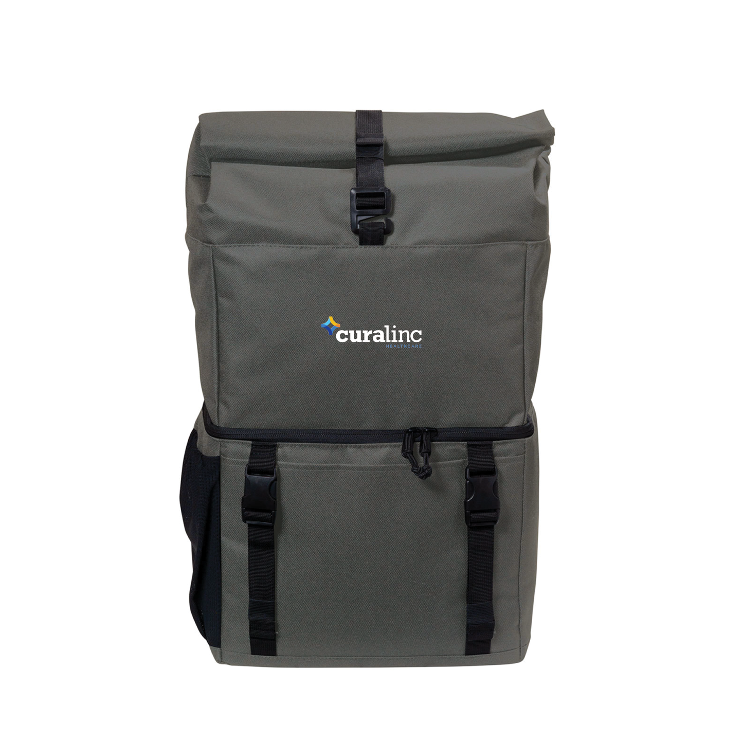 18 Can Cooler Backpack (Unisex) - Dark Charcoal/ Black