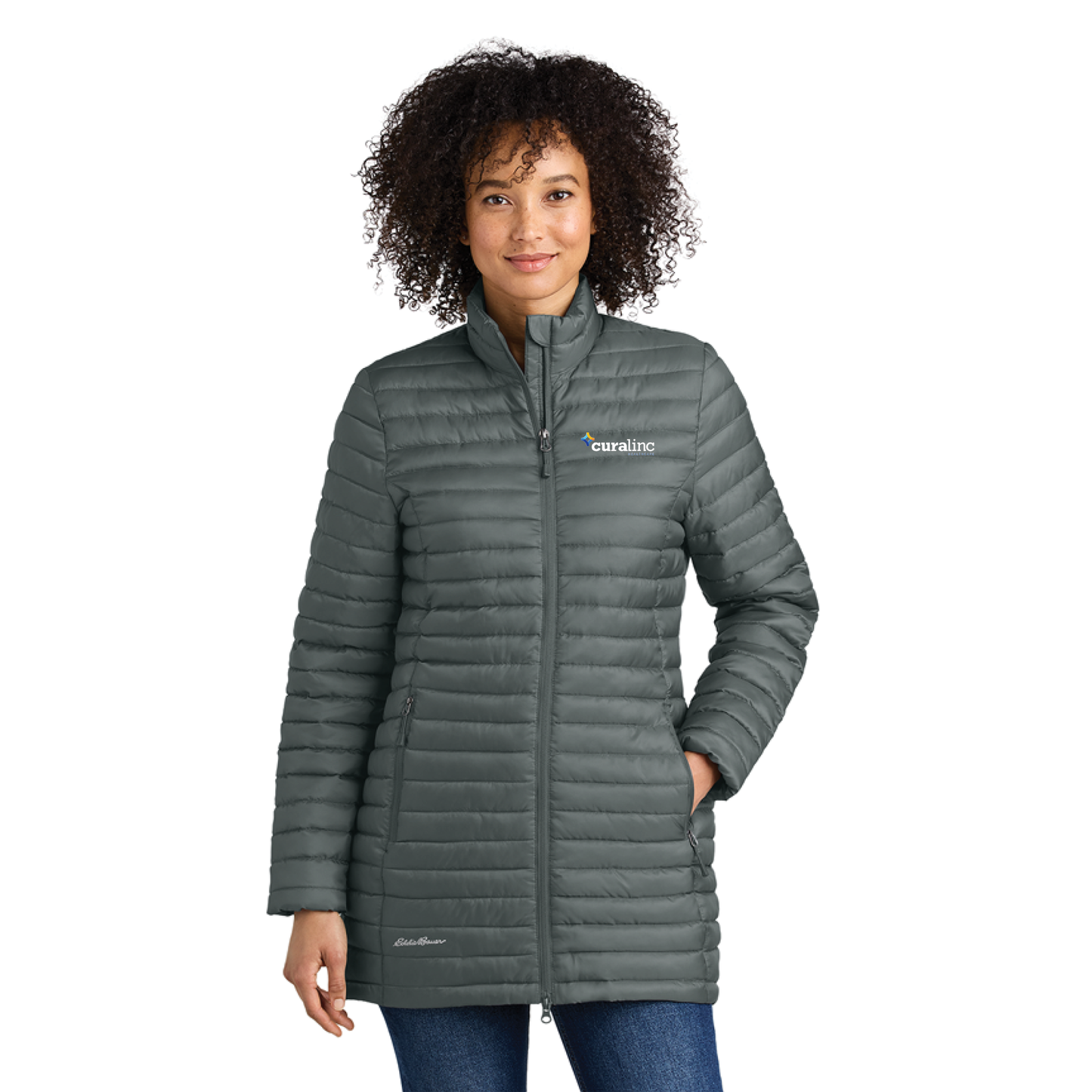 Eddie Bauer® Women’s Packable Quilted Full-Zip - Metal Grey