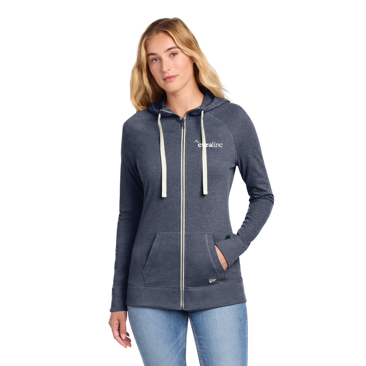 New Era® Women's Sueded Cotton Blend Full-Zip Hoodie