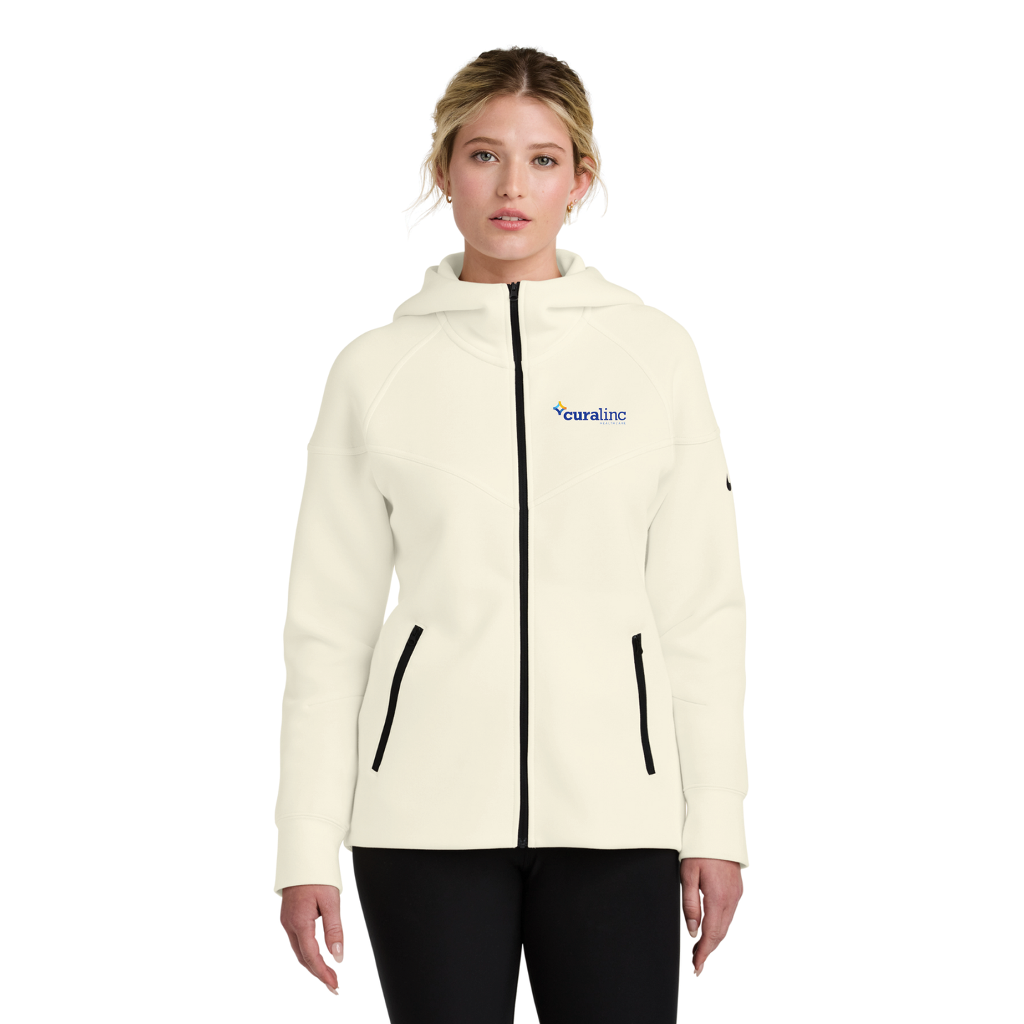 Nike Women’s Tech Fleece Full-Zip Hoodie - Pale Ivory