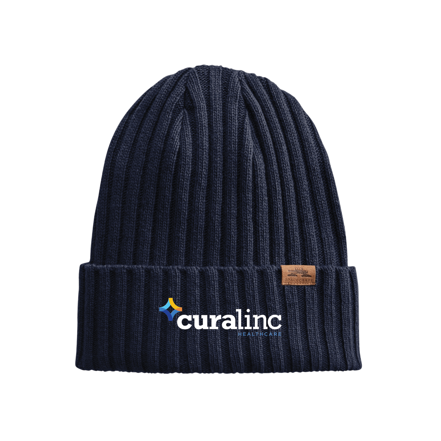 Spacecraft Square Knot Beanie (Unisex) - Insignia Blue - LIMITED