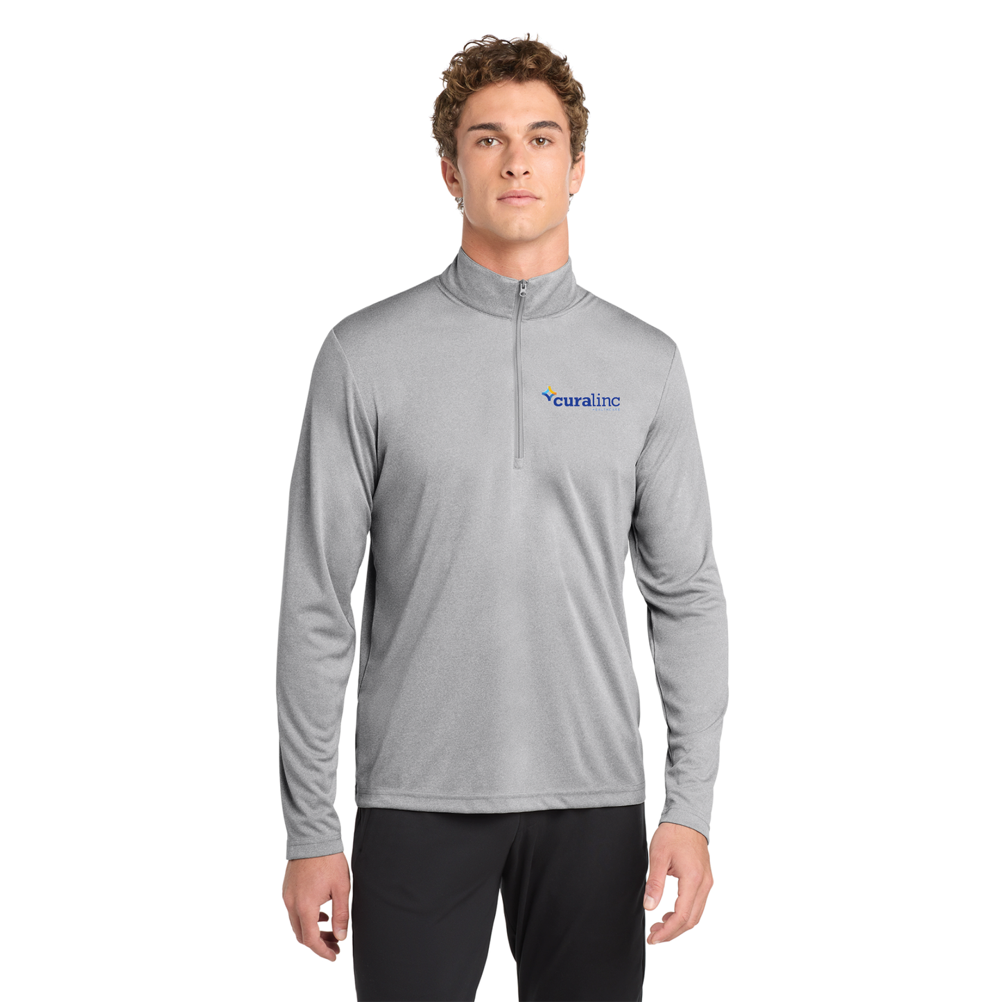 Sport-Tek® Endeavor 1/2-Zip Pullover - Light Grey Heather