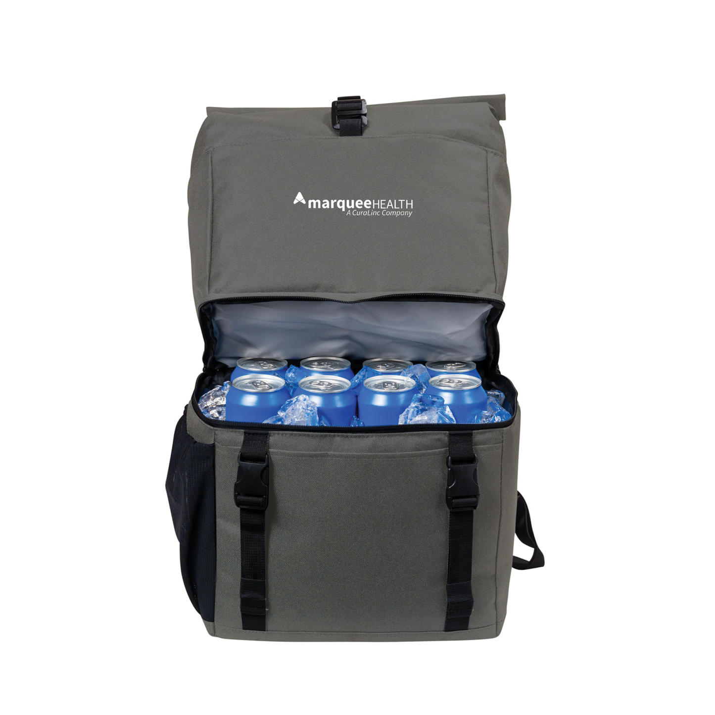 18 Can Cooler Backpack (Unisex) - Dark Charcoal/ Black