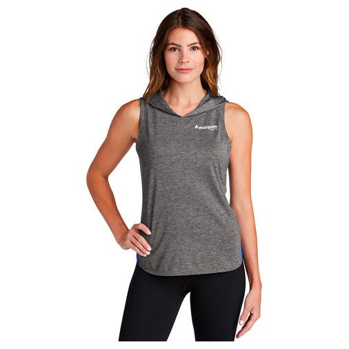 Sport-Tek ® Ladies PosiCharge ® Tri-Blend Wicking Draft Hoodie Tank