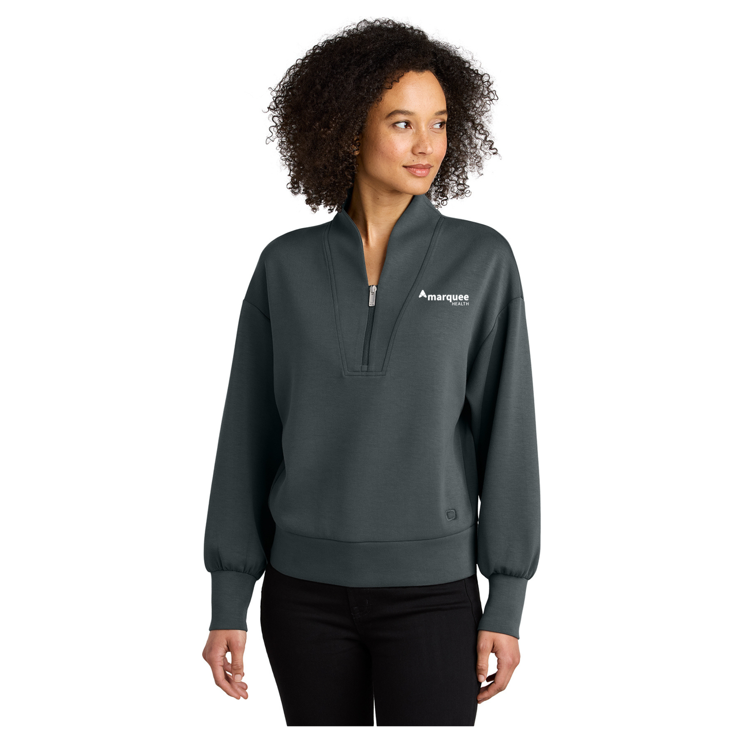 OGIO® Ladies Transcend 1/4-Zip (Tarmac Grey)